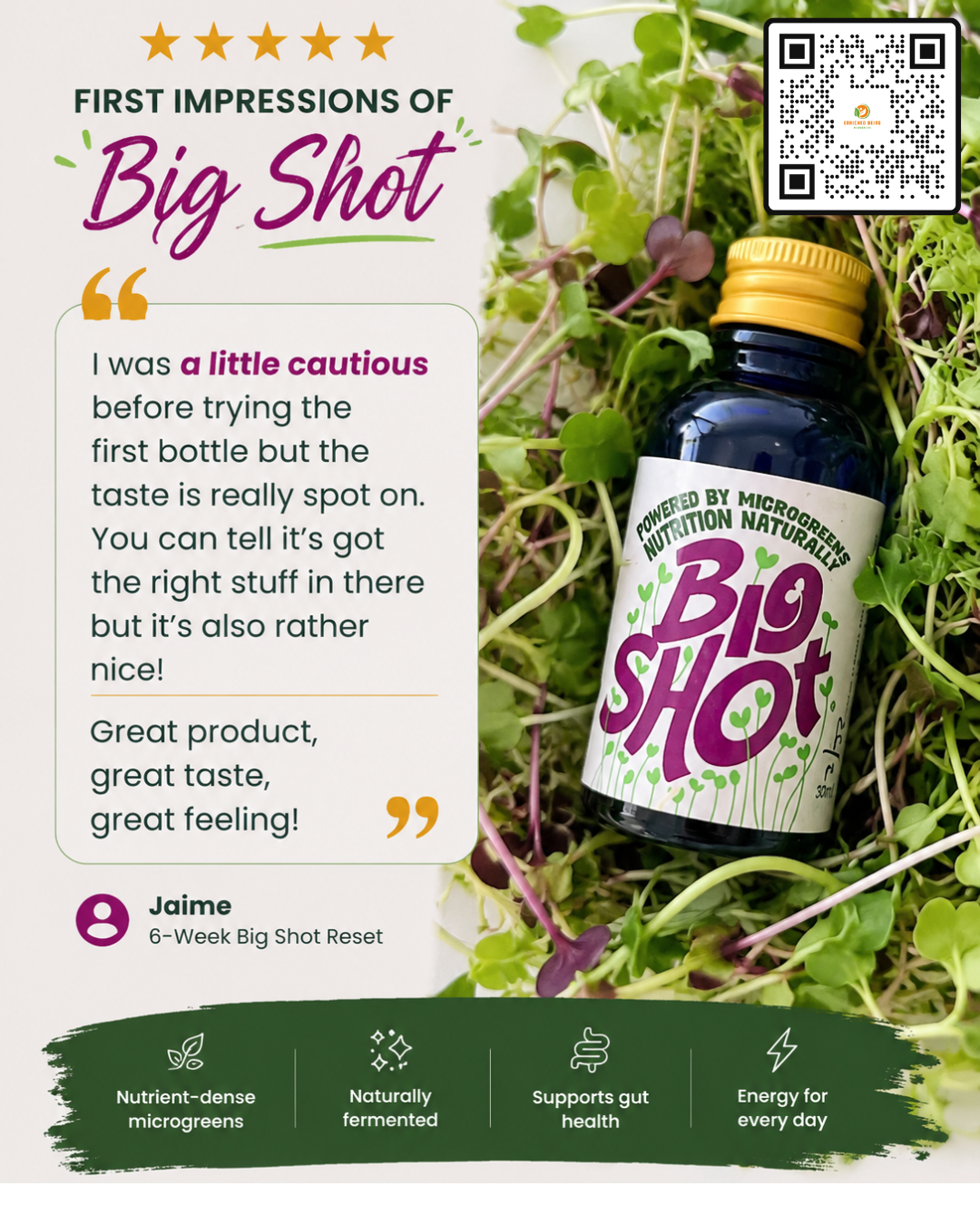 Big Shot – Fermented Microgreen Shots | Summer Special – Subscribe from £19.95/week